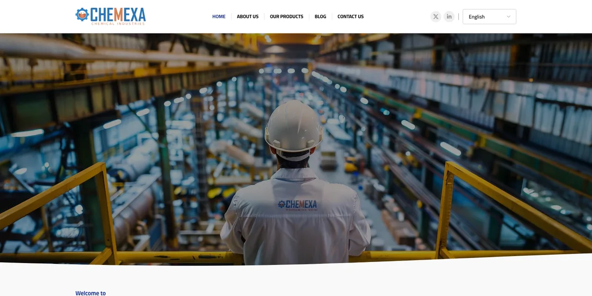 Chemexa Petrochemical Website Preview