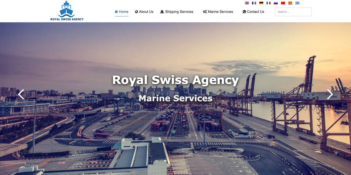 Royal Swiss Agency Website Preview